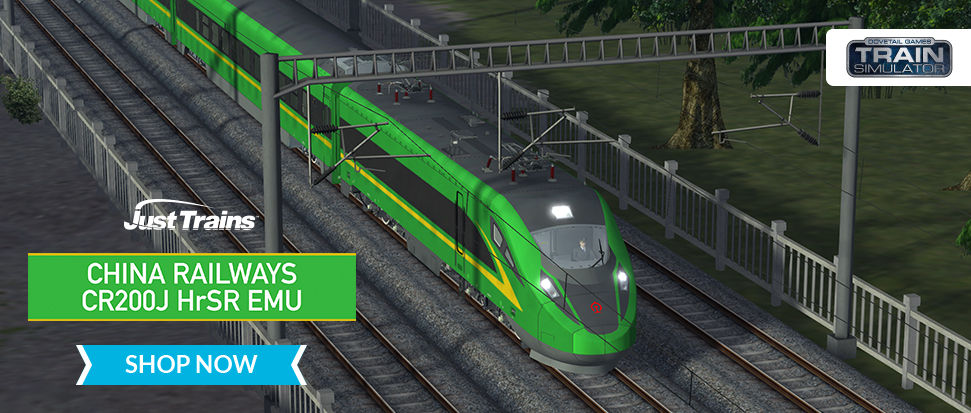 China Railways CR200J HrSR EMU for Train Simulator Classic now available at Just Trains.