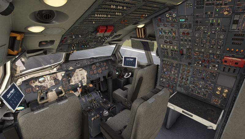 Cockpit detalhado do Airbus A300 B4