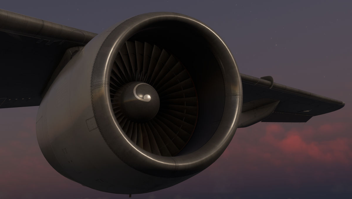Airbus A300 B4 em voo - Microsoft Flight Simulator