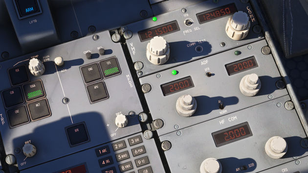 Cockpit do Fokker 100 - visão geral